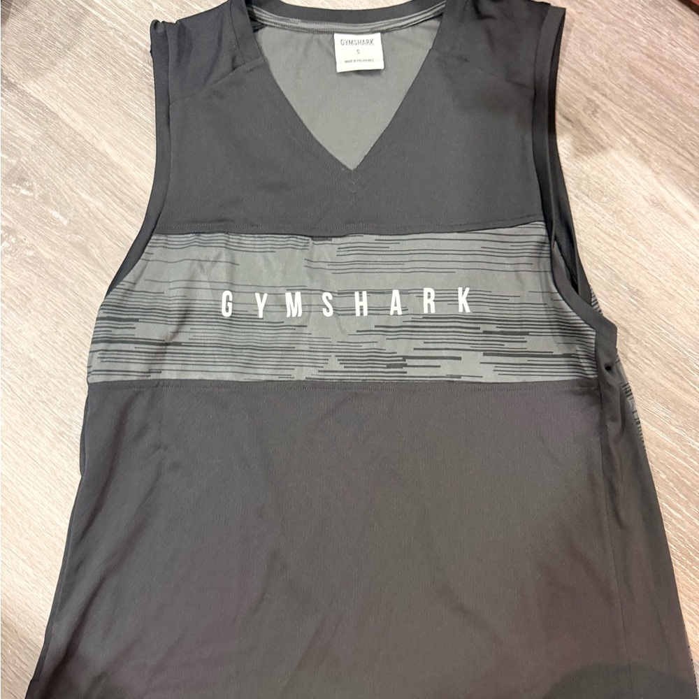Gymshark Men's Charcoal Sleeveless Tank